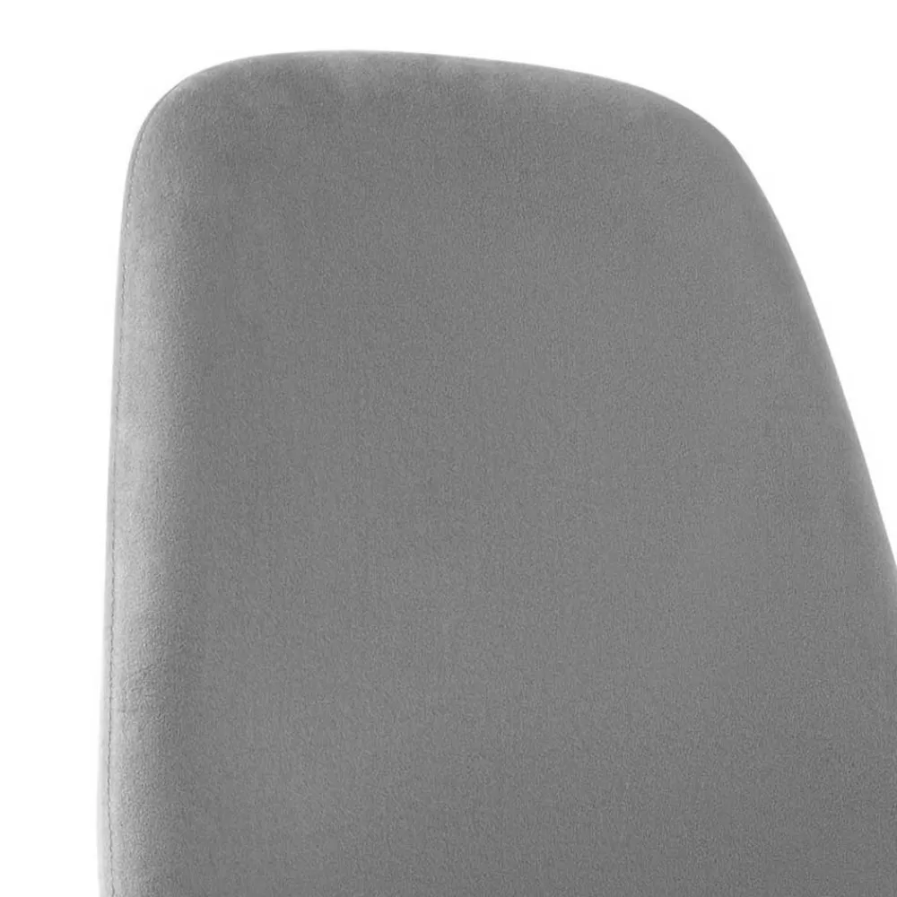 Wohnen Bürostühle*Höhenverstellbarer Bürostuhl in Hellgrau Samt - Renato