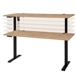 Wohnen Höhenverstellbarer Bürotisch in Wildeiche - Emly