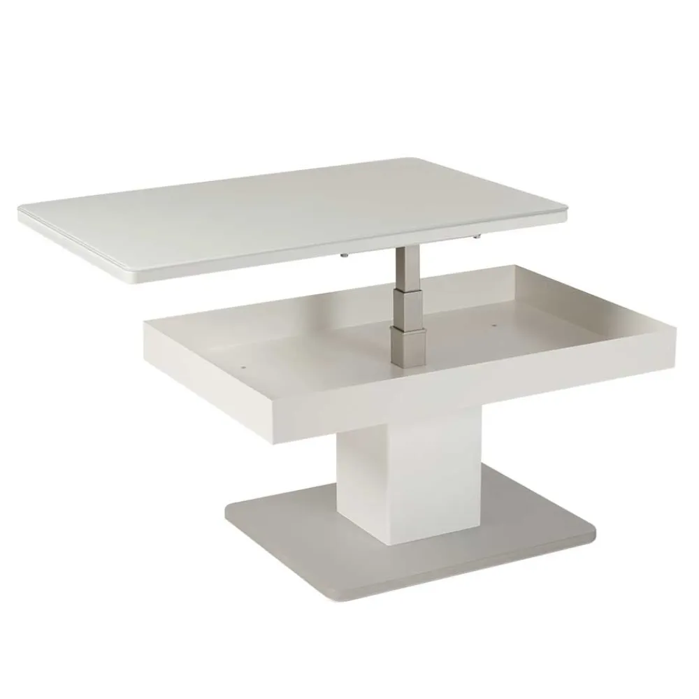 Wohnen Höhenverstellbarer Couchtisch Greeno in Weiß