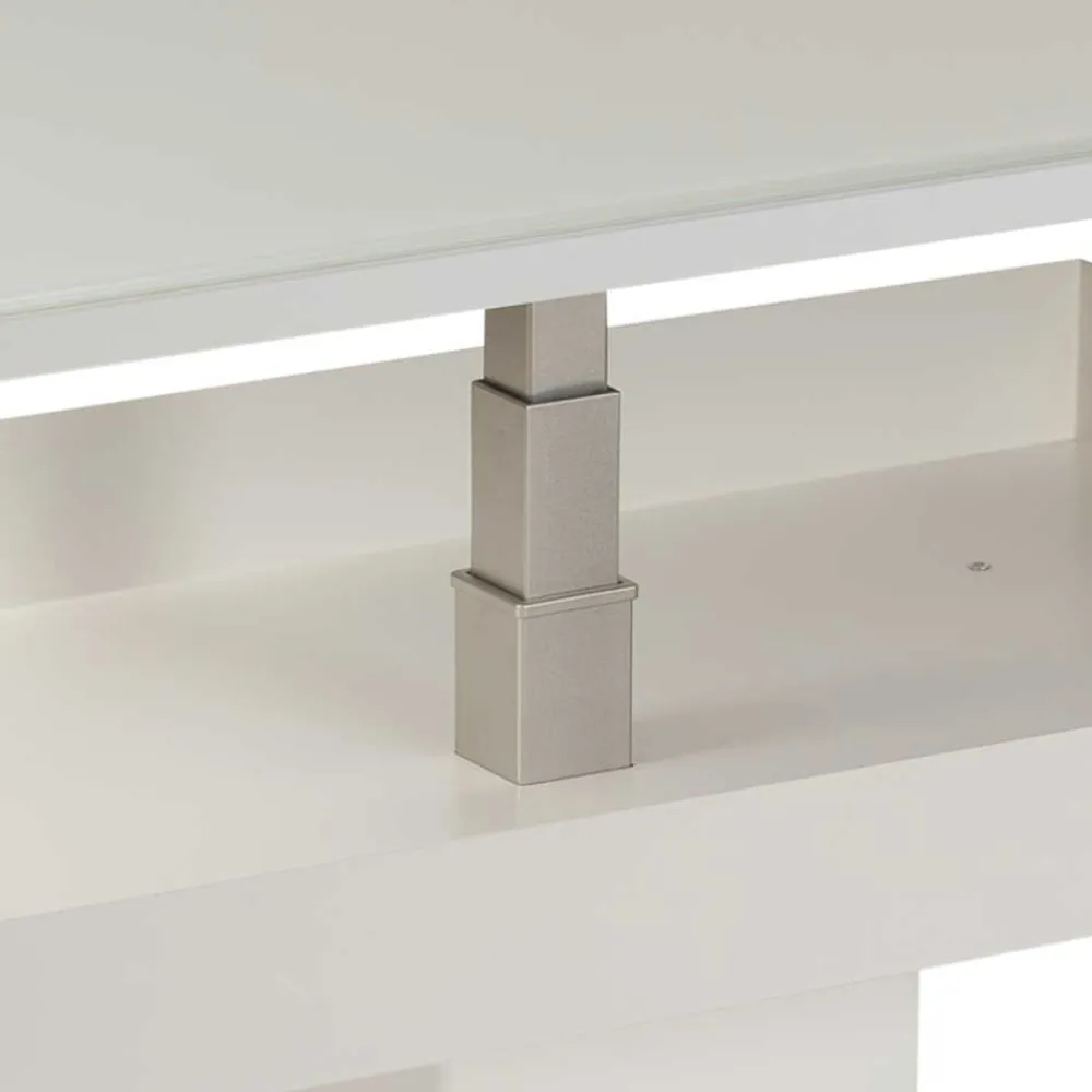 Wohnen Höhenverstellbarer Couchtisch Greeno in Weiß