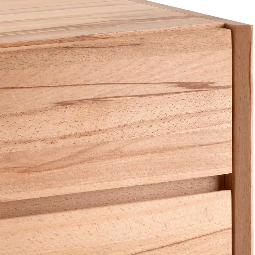 Wohnen Bürotische*Höhenverstellbarer Holz-Schreibtisch aus Kernbuche - Senklas