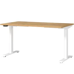 Wohnen Weiße Möbel|Bürotische*Höhenverstellbarer Officetisch elektrisch - Stellario