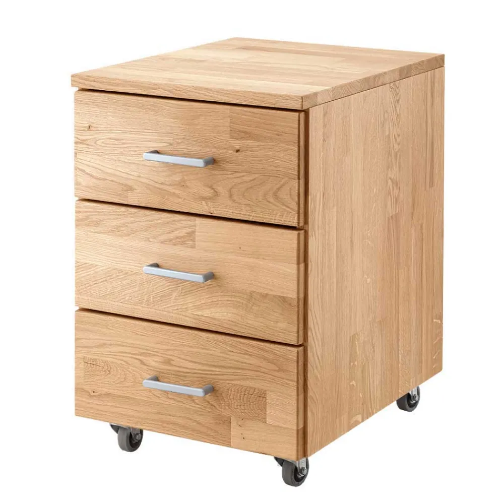 Wohnen Naturholzmöbel|Tische*Höhenverstellbarer Schreibtisch aus Wildeiche - Rosenna