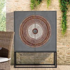 Wohnen Boho Style Möbel|Orientalische Möbel*Highboard - dekorativ mit Mandala - Mesusco