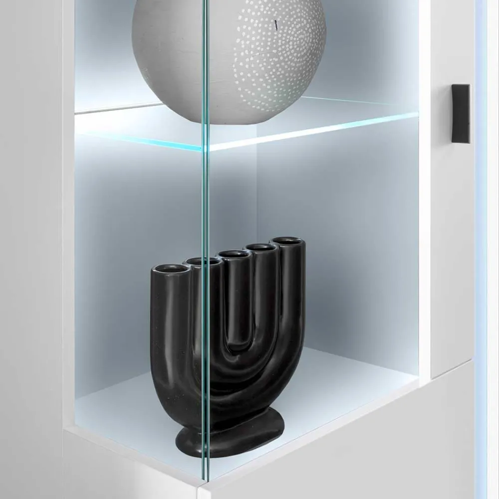 Wohnen Wohnwände|Wohnwand*Highboard & TV Board & Wandboard mit LED - Tirol (dreiteilig)