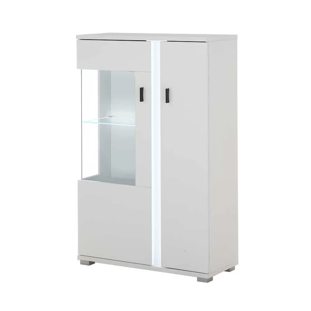 Wohnen Wohnwände|Wohnwand*Highboard & TV Board & Wandboard mit LED - Tirol (dreiteilig)