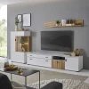 Wohnen Highboard & TV Lowboard & Wandboard Set - Nenaloro (dreiteilig)