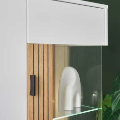 Wohnen Highboard & TV Lowboard & Wandboard Set - Nenaloro (dreiteilig)