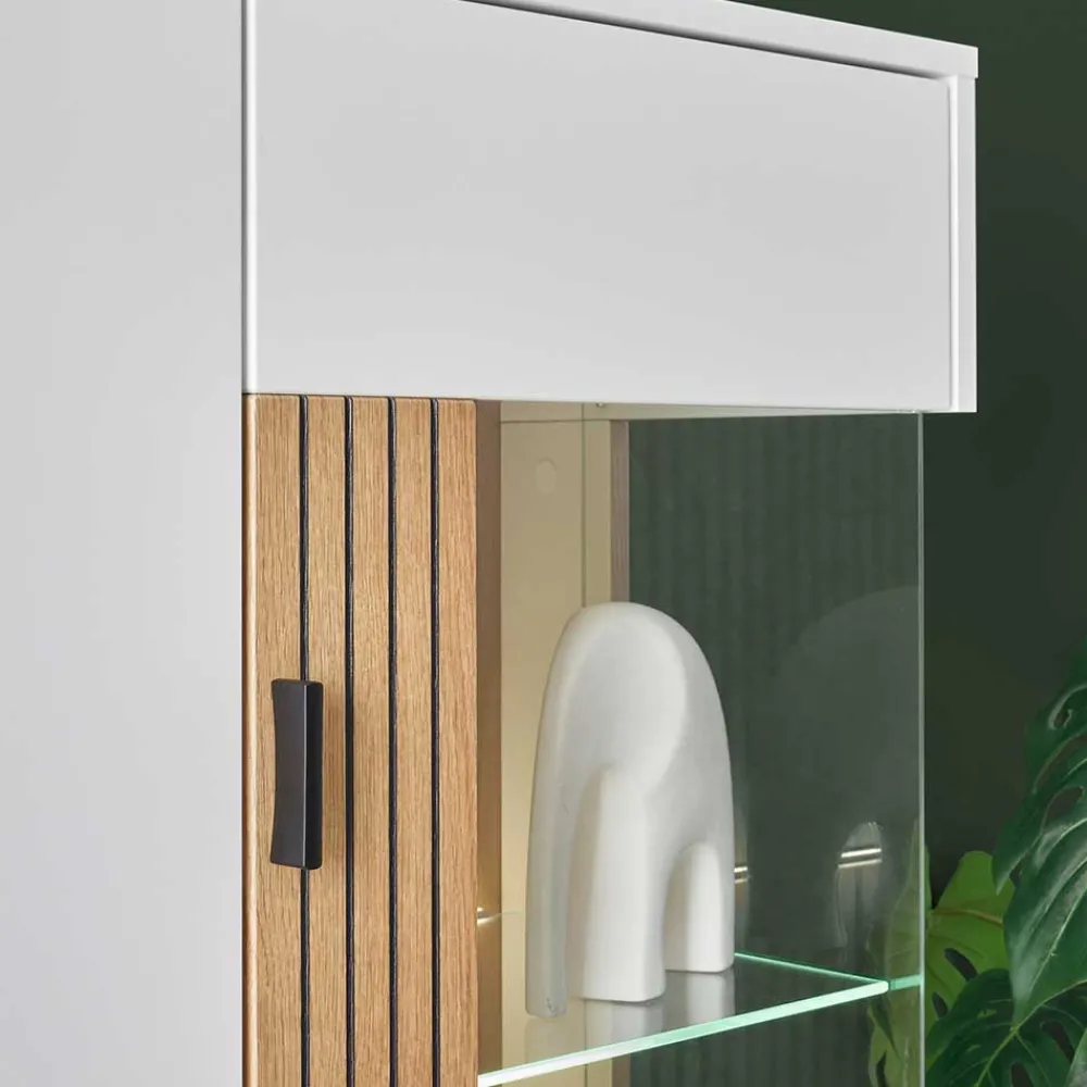 Wohnen Highboard & TV Lowboard & Wandboard Set - Nenaloro (dreiteilig)