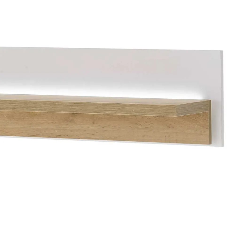 Wohnen Weiße Möbel|Wohnzimmerschränke*Highboard & TV Lowboard & Wandboard Set - Racelyn (dreiteilig)