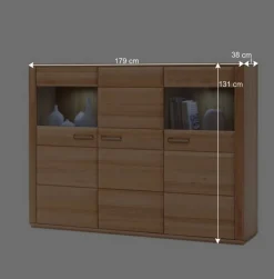 Wohnen Sideboards & Kommoden|Wohnzimmerschränke*Highboard Athias aus Kernbuche