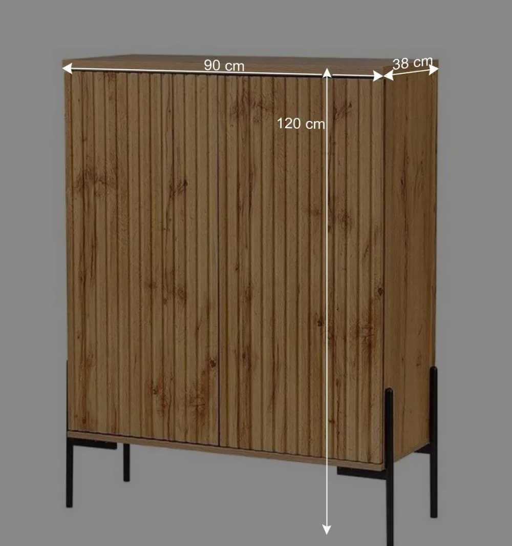 Wohnen Highboard im Skandi Design - Elastian