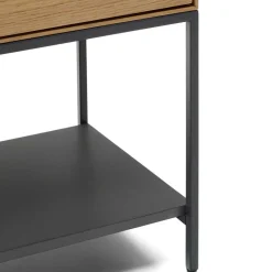 Wohnen Vitrinen|Wohnzimmer-Vitrinen*Highboard in Eichefarben und Anthrazit - Utperio