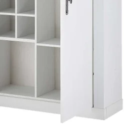 Wohnen Sideboards & Kommoden|Skandinavische Möbel*Highboard in weißer Holzoptik Pinie - Liancos