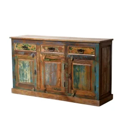 Wohnen Highboard Jamaica im Shabby Chic Design