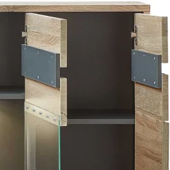 Wohnen Highboard mit 3 Türen & 2 Schubladen - Zelio