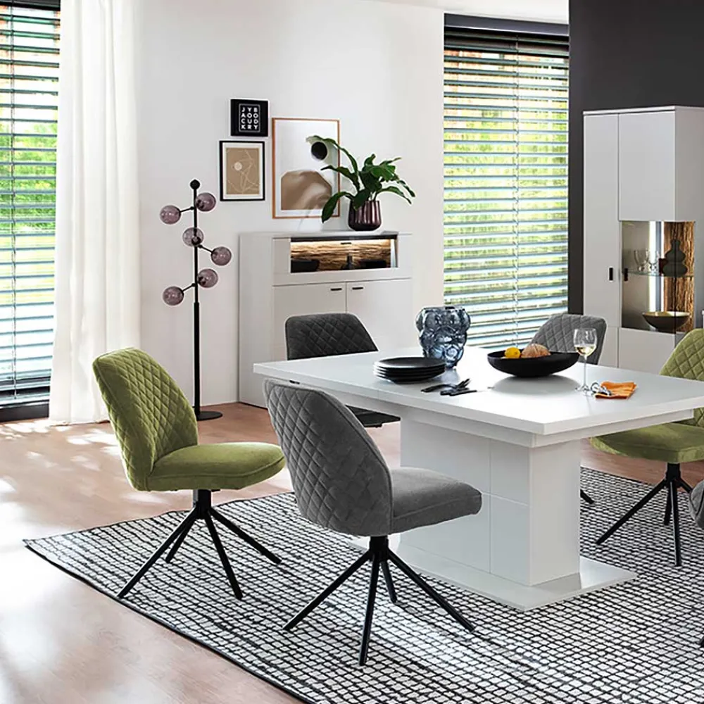 Wohnen Sideboards & Kommoden|Sideboards & Kommoden*Highboard mit Glas Klappe & zwei Türen - Apulco