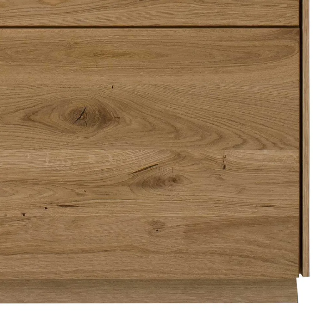 Wohnen Sideboards & Kommoden|Sideboards & Kommoden*Highboard mit Glaseinsatz aus Wildeiche massiv - Millena