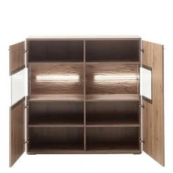 Wohnen Sideboards & Kommoden|Sideboards & Kommoden*Highboard mit Glaseinsätzen 119x121x37 cm - Comrinaca