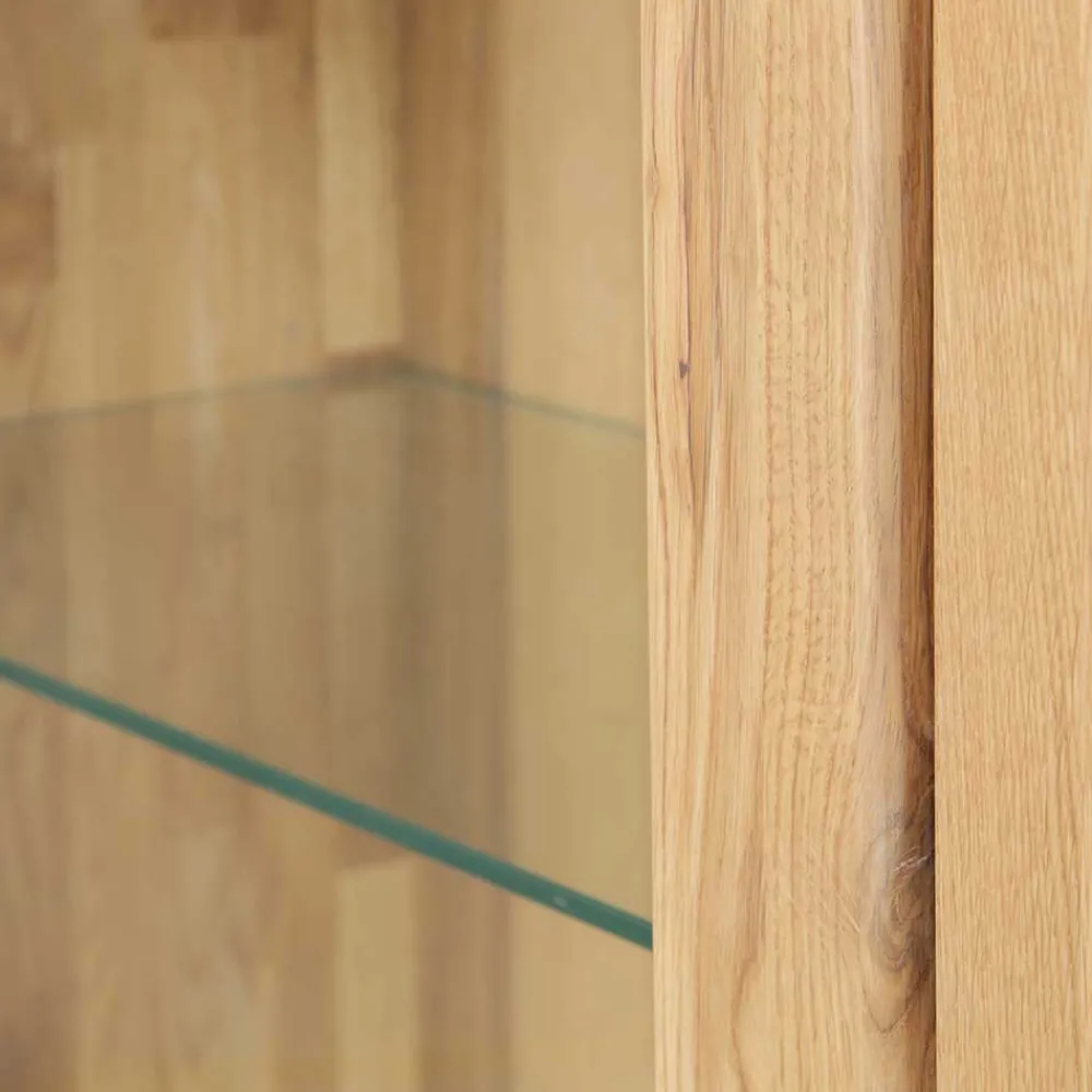 Wohnen Highboard mit Glastür & Tür & drei Schubladen - Miarizia