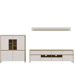 Wohnen Wohnwände|Wohnwand*Highboard und TV-Board und Wandboard Set - Ovidio (dreiteilig)