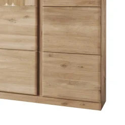 Wohnen Highboard Vitrine Smonia aus Wildeiche Bianco