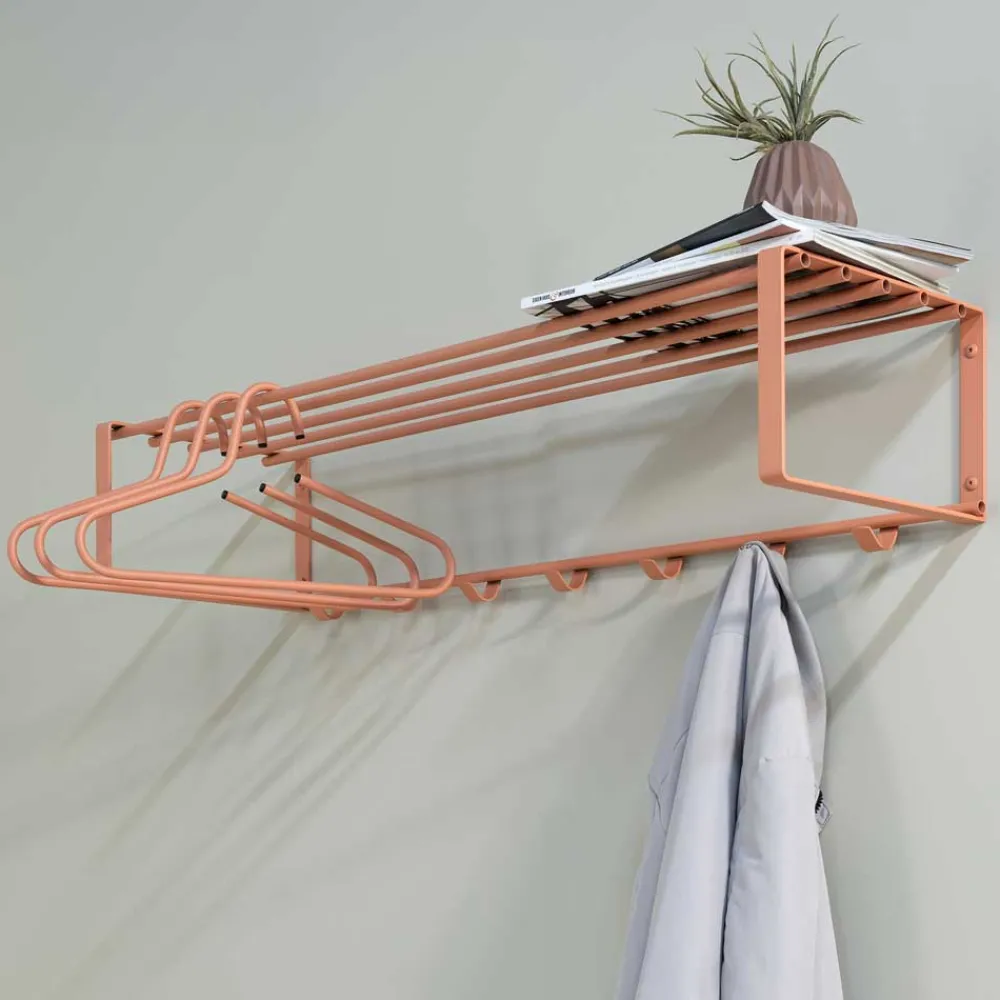 Wohnen Bürogarderoben*Hänge-Garderobe in Terracotta - Satroni