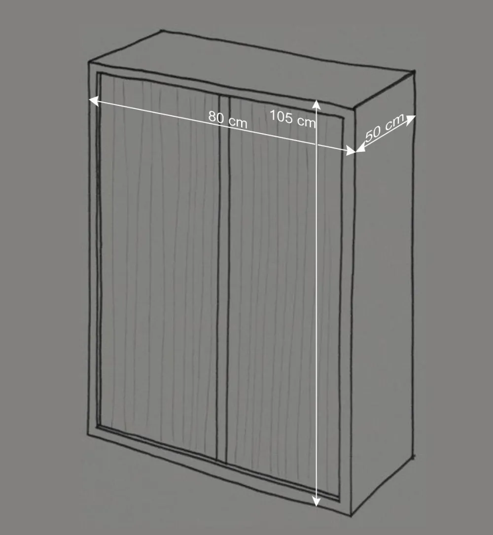 Wohnen Hänge-Highboard mit Doppeltür - Fredellia