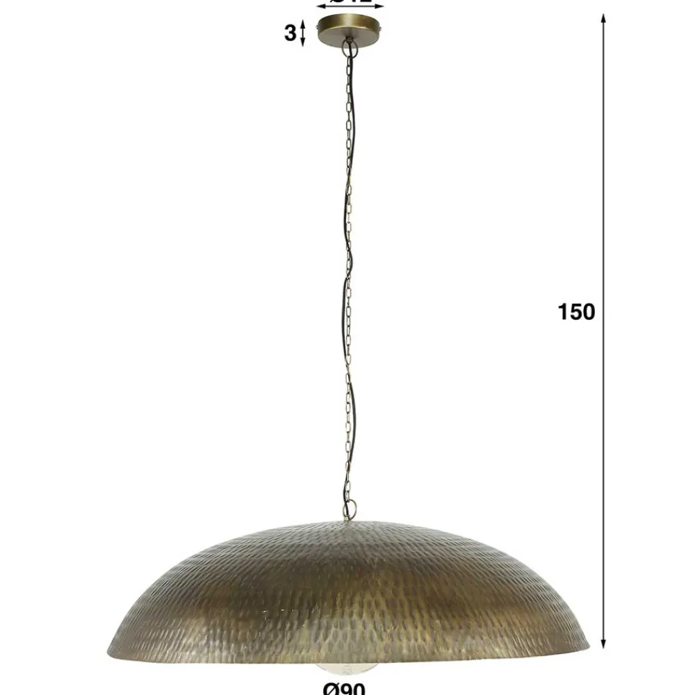 Wohnen Braune Möbel|Loft Möbel*Hängelampe mit 90 cm Durchmesser - Halling