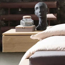 Wohnen Nachttische|Kommoden*Hänge-Nachtkonsole aus Kiefer Massivholz - Vilantinos