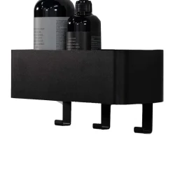 Wohnen Hängende Ablage mit drei Haken aus Stahl - Lejavra