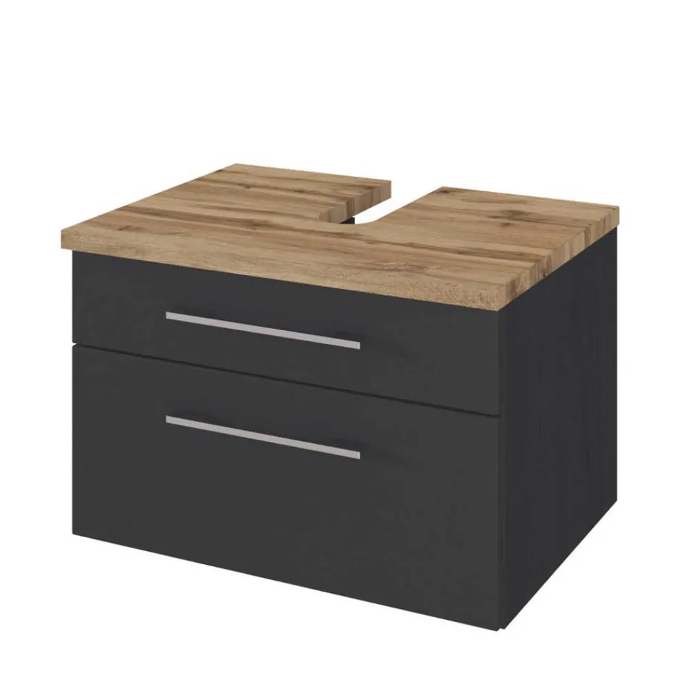 Wohnen Badezimmer Komplett*Hängende Badmöbel in Modern - Estregos (fünfteilig)