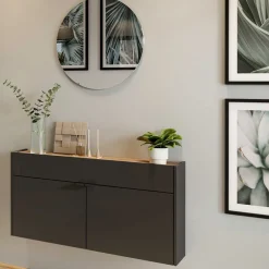 Wohnen Garderoben|Garderoben*Hängende Flurkommode & Spiegel - Sidgarus (zweiteilig)