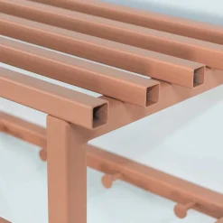 Wohnen Braune Möbel|Bürogarderoben*Hängende Garderobe in Terracotta - Onesty