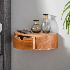 Wohnen Hängende Nachtkonsole halbrund - Lessia