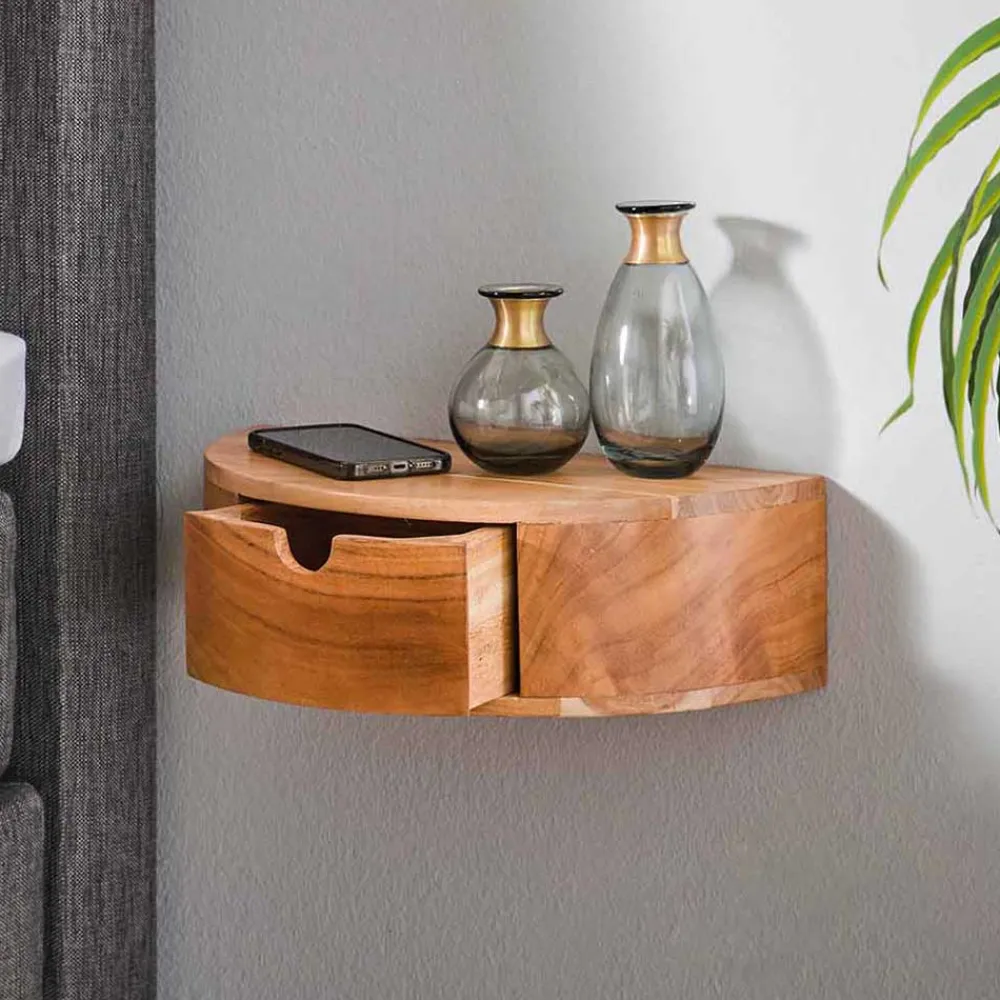 Wohnen Hängende Nachtkonsole halbrund - Lessia