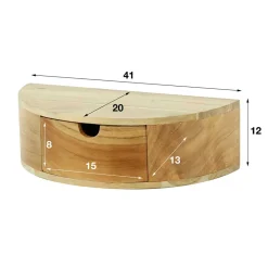 Wohnen Hängende Nachtkonsole halbrund - Lessia