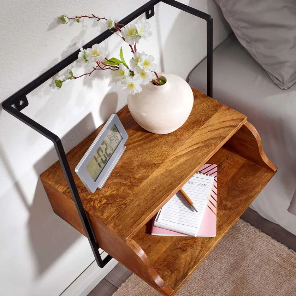 Wohnen Kommoden|Nachttische*Hängende Nachtkonsole mit Fach - Just