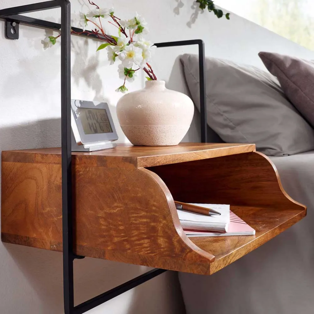 Wohnen Kommoden|Nachttische*Hängende Nachtkonsole mit Fach - Just