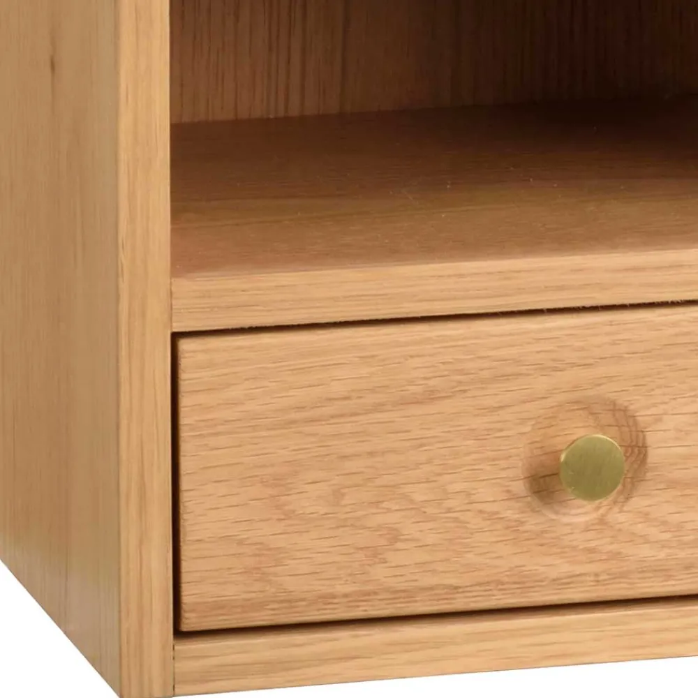 Wohnen Hängende Nachtkonsole mit Fach & Schublade - Sanyra