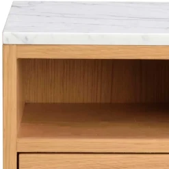 Wohnen Hängende Nachtkonsole mit Fach & Schublade - Sanyra