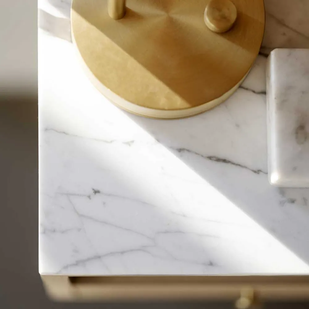 Wohnen Hängende Nachtkonsole mit Fach & Schublade - Sanyra