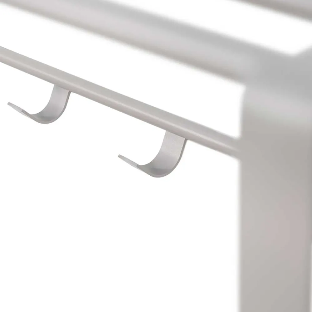 Wohnen Garderoben|Garderoben*Hängende Stahlgarderobe in Taupe - Satroni