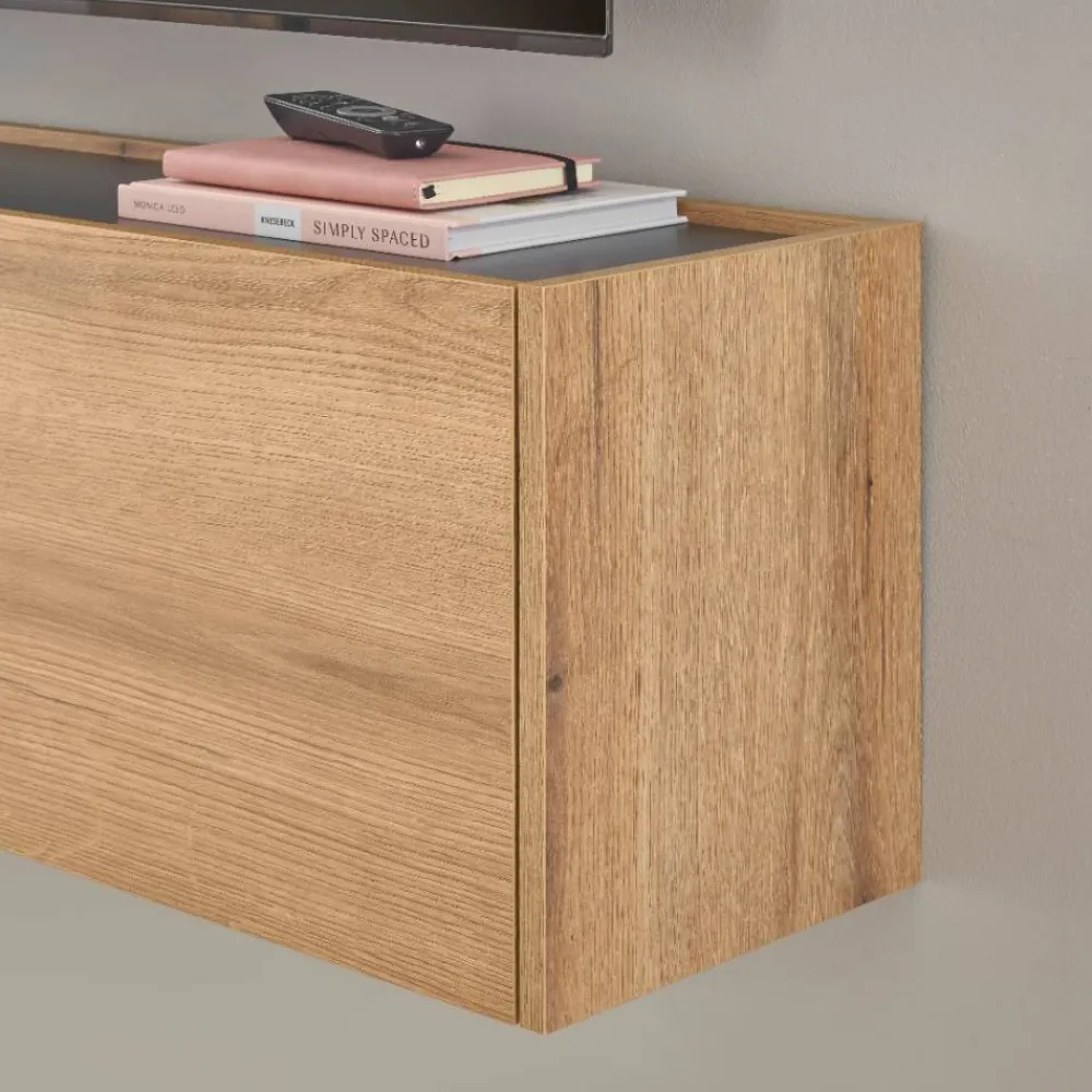 Wohnen Wohnwände|Wohnwand*Hängende TV Anbauwand Set - Colomania (fünfteilig)