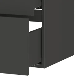 Wohnen Waschtisch|Waschbeckenunterschränke*Hängender Bad-Waschtisch in Dunkelgrau - Fanito