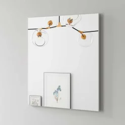 Wohnen Hängender Flurspiegel in Weiß - Vatros