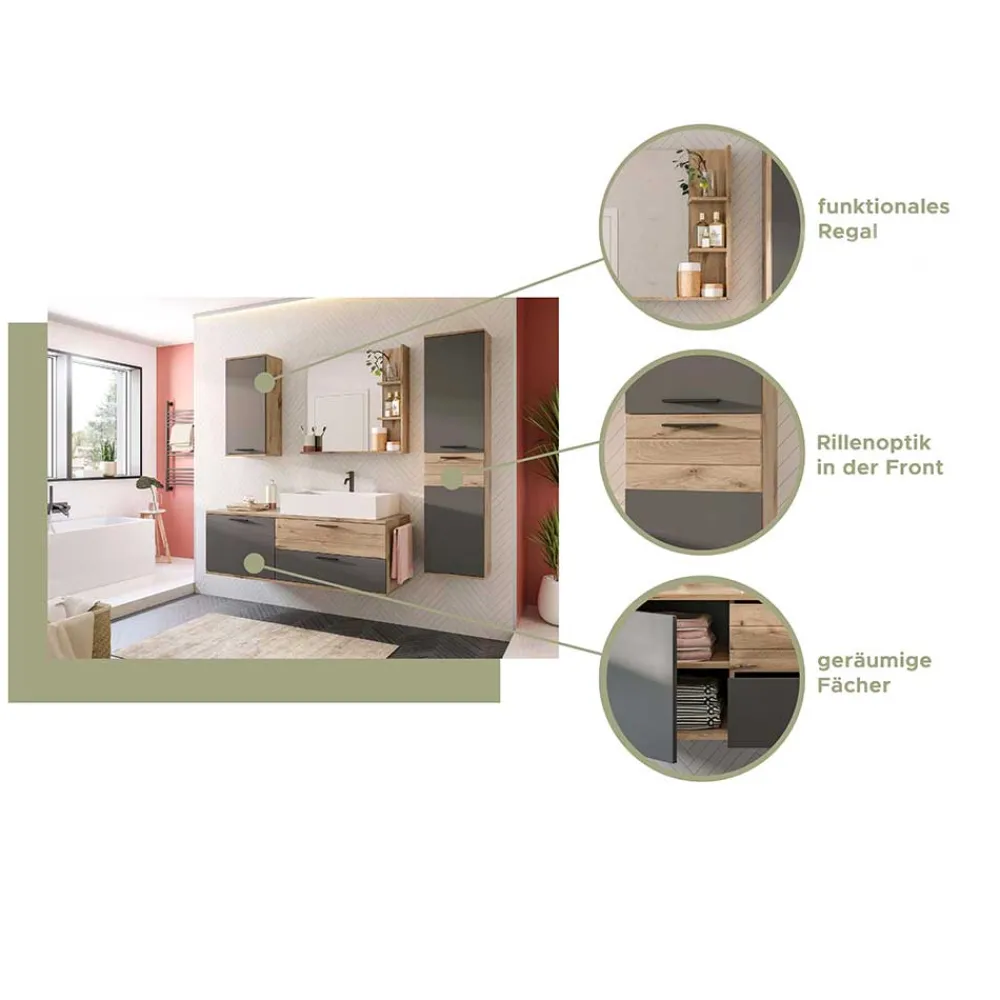 Wohnen Badschränke*Hängender Hochschrank fürs Badezimmer - Depart