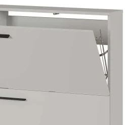 Wohnen Schuhschränke*Hängender Schuhklappenschrank in Hellgrau - Orica