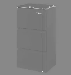 Wohnen Badschränke*Hängender Unterschrank Concetada für Badezimmer