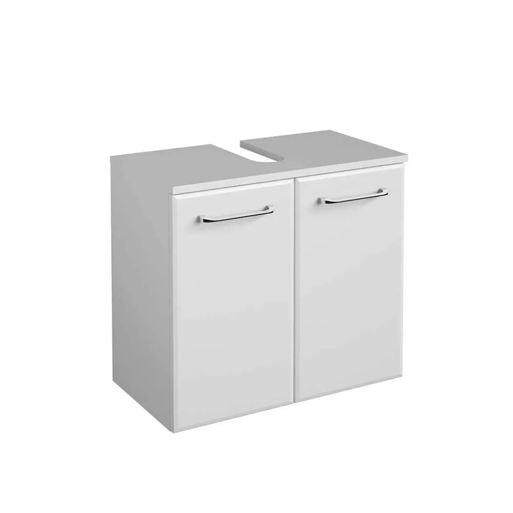 Wohnen Waschtisch|Waschbeckenunterschränke*Hängender Waschbeckenunterschrank in Weiß - Estateas